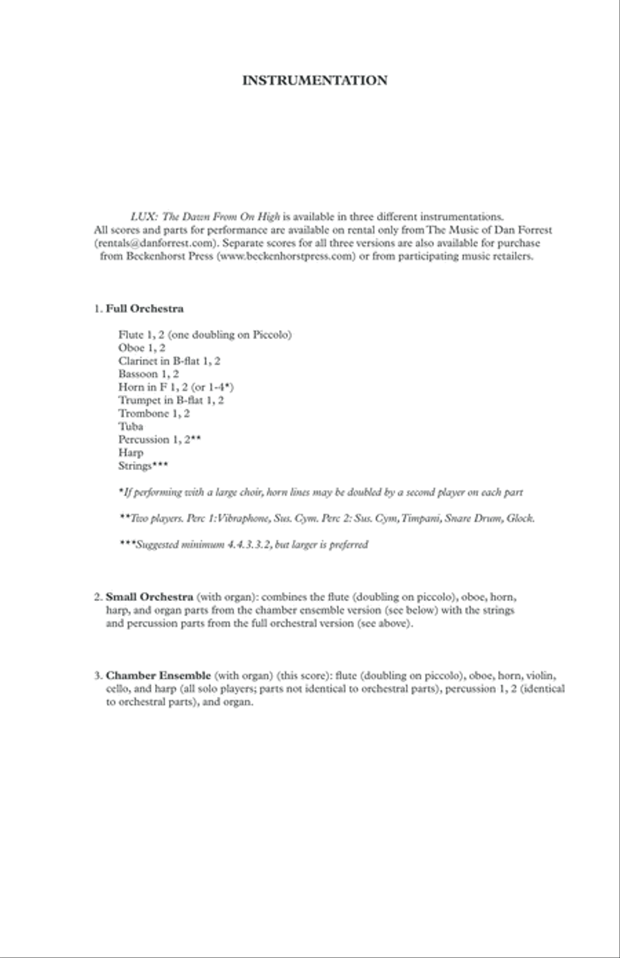 LUX Full Score (Chamber Ensemble Version) Score scores gallery preview page 3