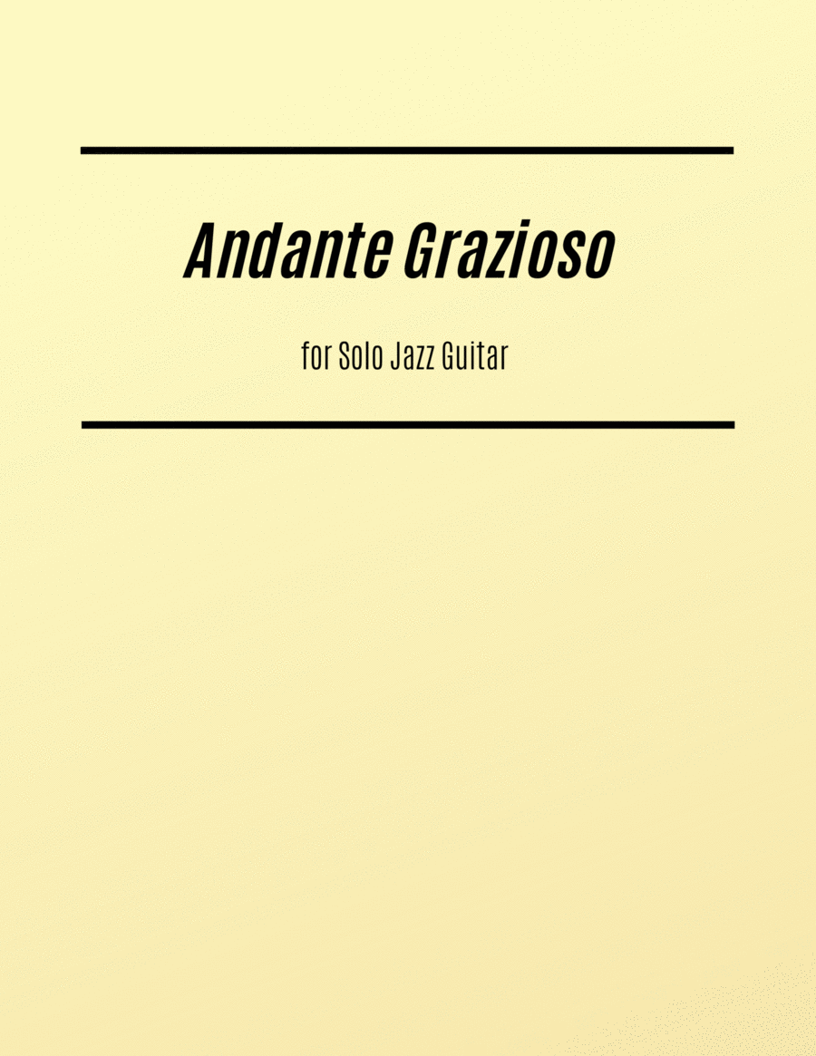 Andante Grazioso from K.331 (for Solo Jazz Guitar)