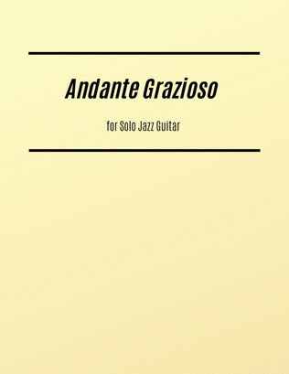 Book cover for Andante Grazioso from K.331 (for Solo Jazz Guitar)