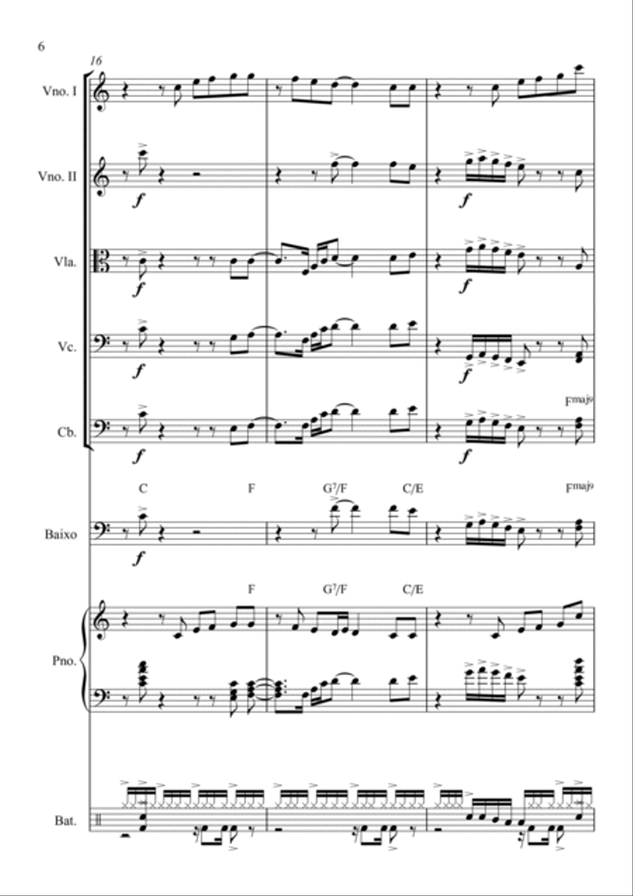 Hosanna Hosanna Small Ensemble scores gallery preview page 6