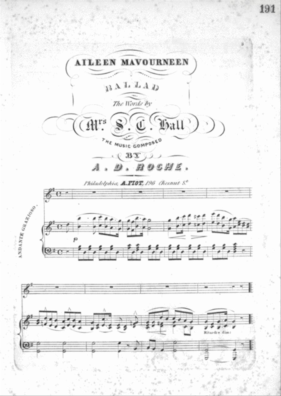 Aileen Mavourneen. Ballad Voice scores gallery preview page 2