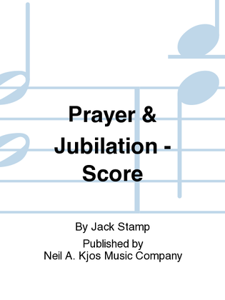 Prayer & Jubilation - Score
