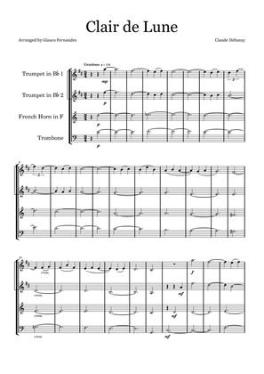Clair de Lune by Debussy - Brass Quartet