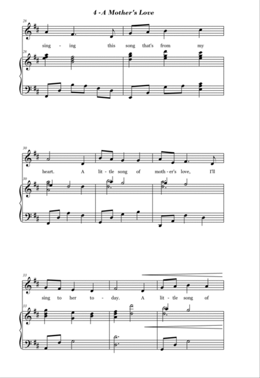 A Mother's Love 2-Part scores gallery preview page 4