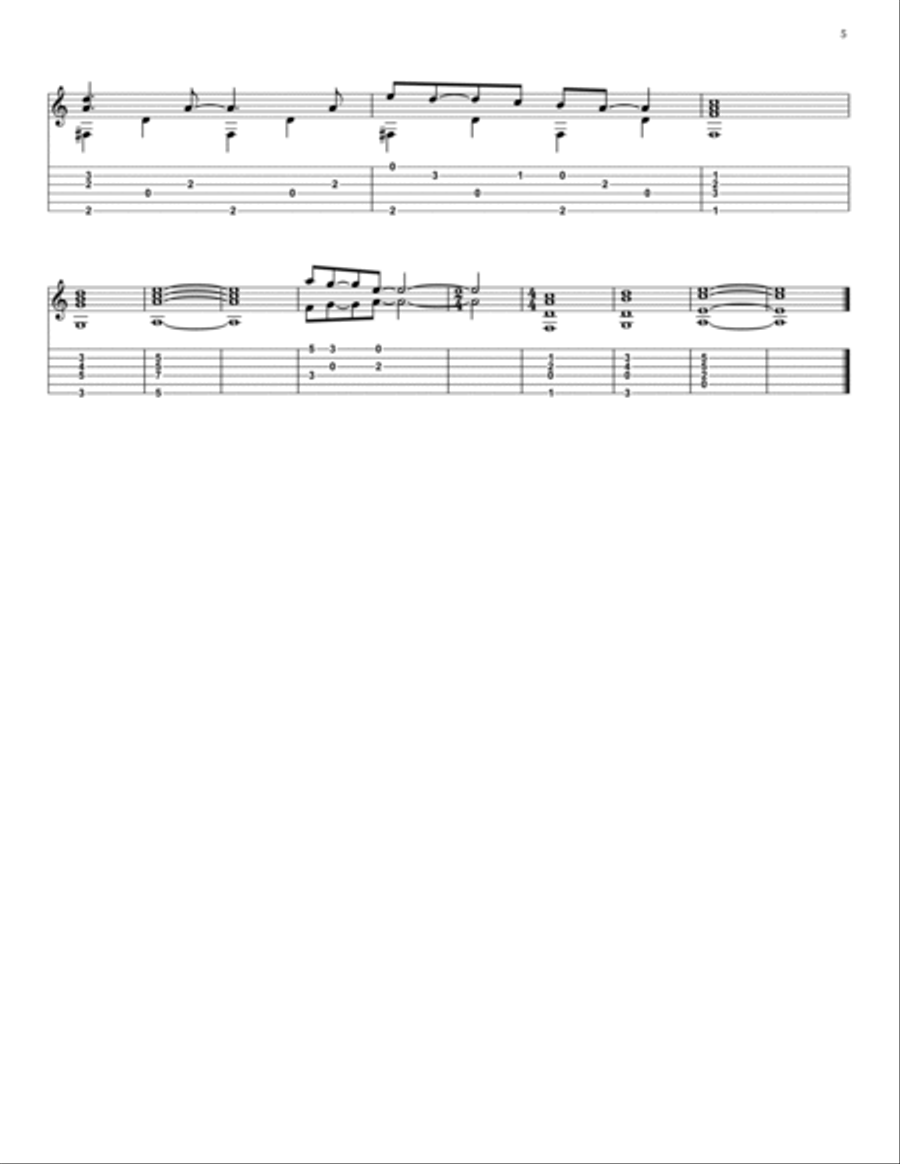 Outro in A minor (No.2) Part scores gallery preview page 5