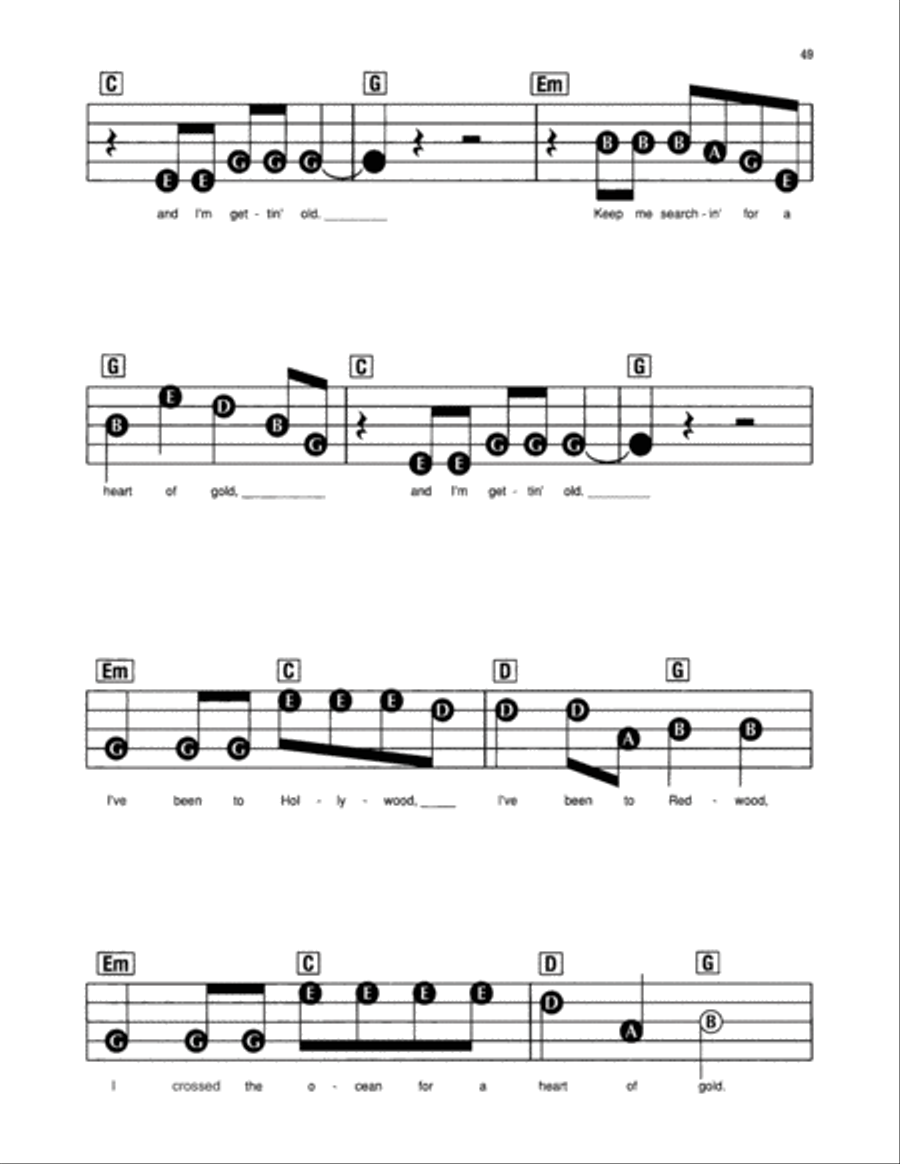 Heart Of Gold Electronic Keyboard scores gallery preview page 2