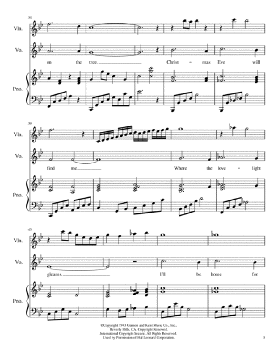 I'll Be Home For Christmas Small Ensemble scores gallery preview page 3