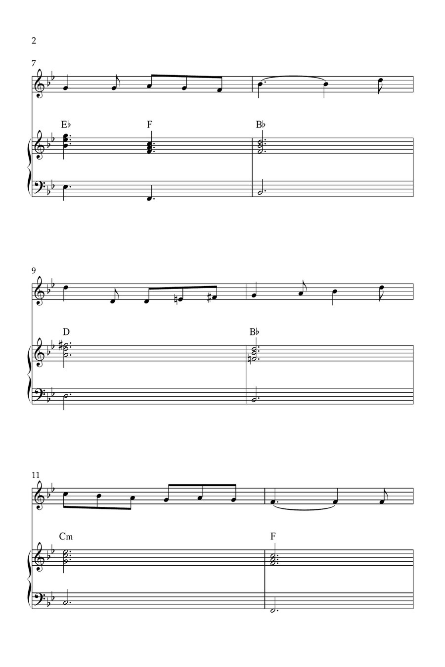 It Came Upon the Midnight Clear Violin Solo scores gallery preview page 2
