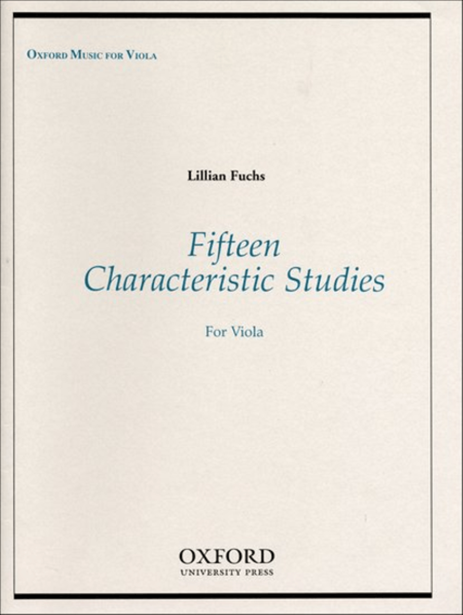 Fifteen Characteristic Studies for Viola Piano Accompaniment - Sheet Music