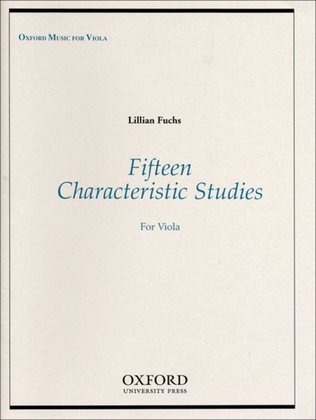 Book cover for Fifteen Characteristic Studies for Viola