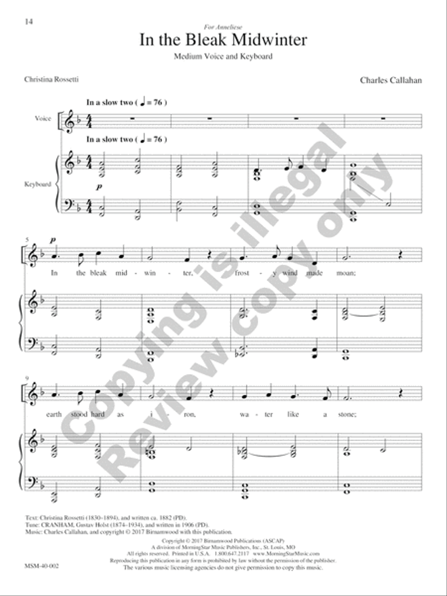 Seasons and Celebrations (Winter) Medium Voice scores gallery preview page 26