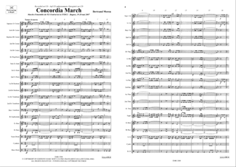 Concordia March Concordia March Brass Band scores gallery preview page 3
