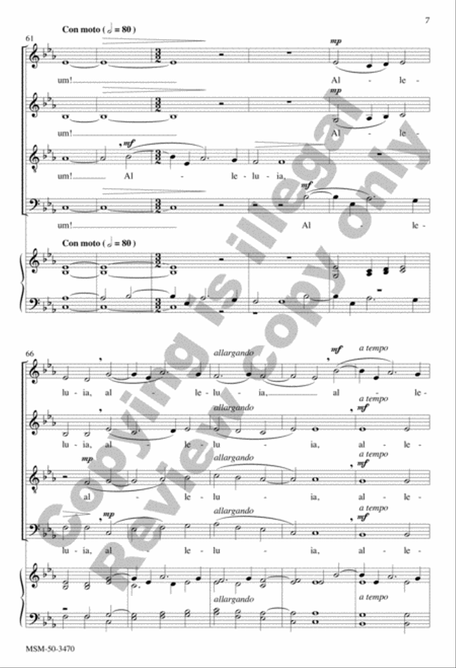 O sacrum convivium! O sacrum convivium! 4-Part scores gallery preview page 7