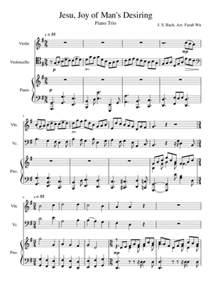 Jesu, Joy of Man's Desiring (Piano Trio)