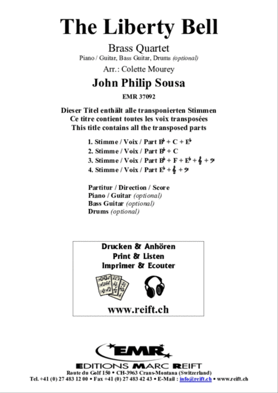 The Liberty Bell Brass Ensemble scores gallery preview page 2