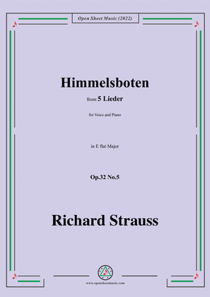 Book cover for Richard Strauss-Himmelsboten,in E flat Major