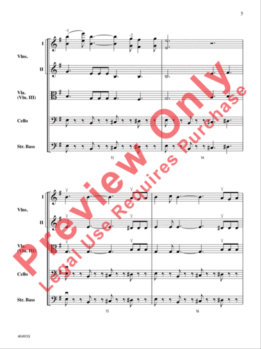 Christmas Toys on Parade String Orchestra scores gallery preview page 6