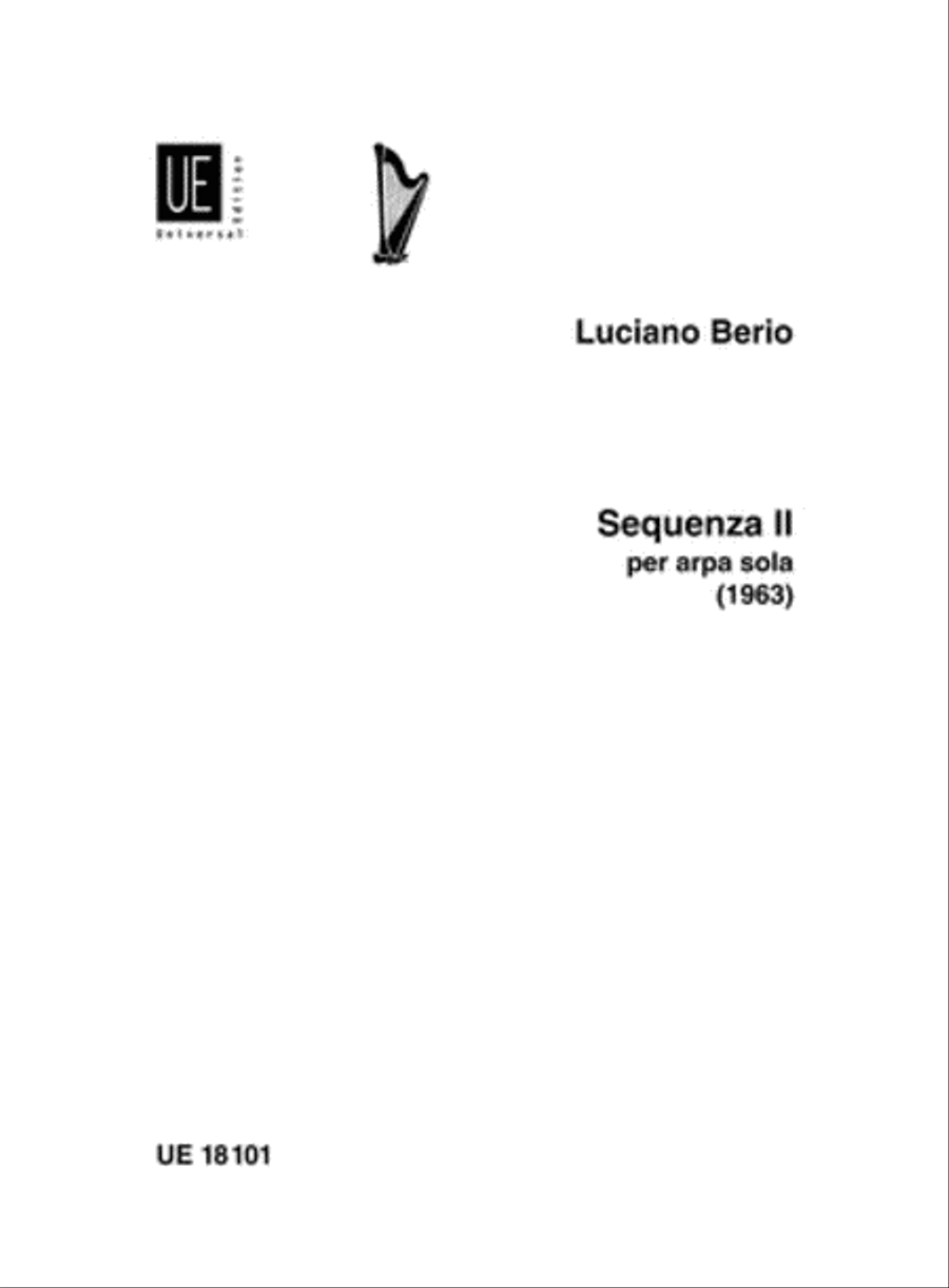 Sequenza 2, Solo Harp Sequenza 2, Solo Harp Chamber Music scores gallery preview page 1