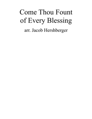Book cover for Come Thou Fount of Every Blessing - Organ Solo