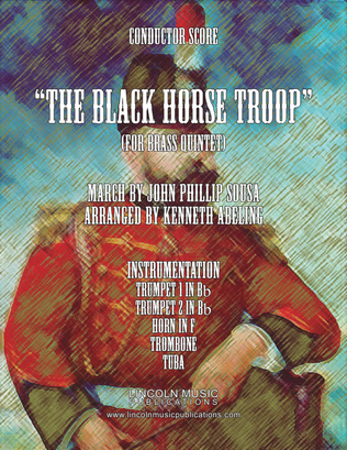 Book cover for March - The Black Horse Troop (for Brass Quintet)