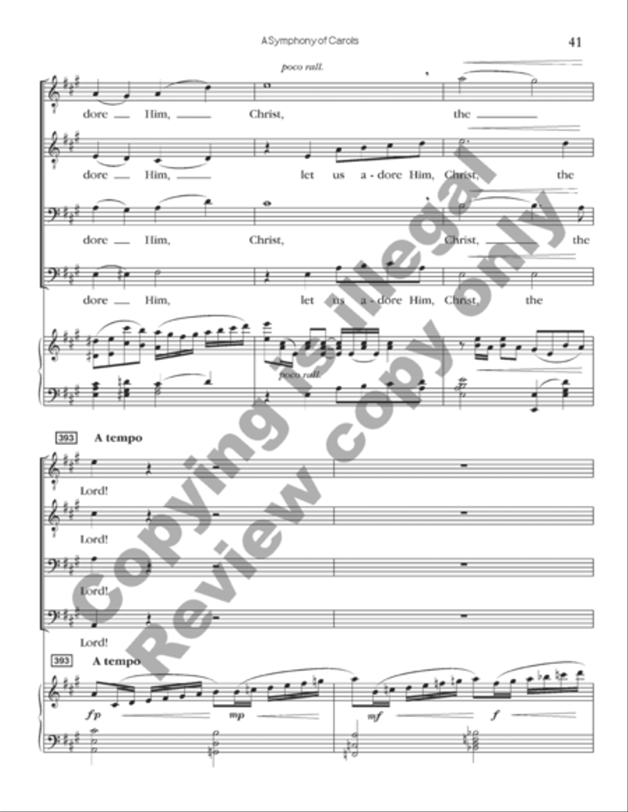 A Symphony of Carols (Choral Score) A Symphony of Carols (Choral Score) TTBB scores gallery preview page 32