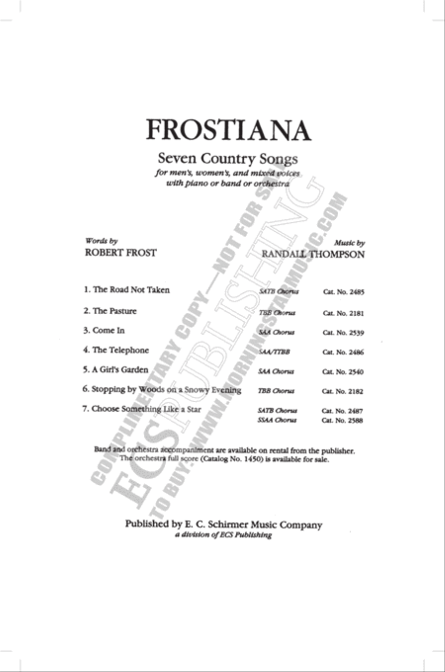 The Pasture 3-Part scores gallery preview page 2