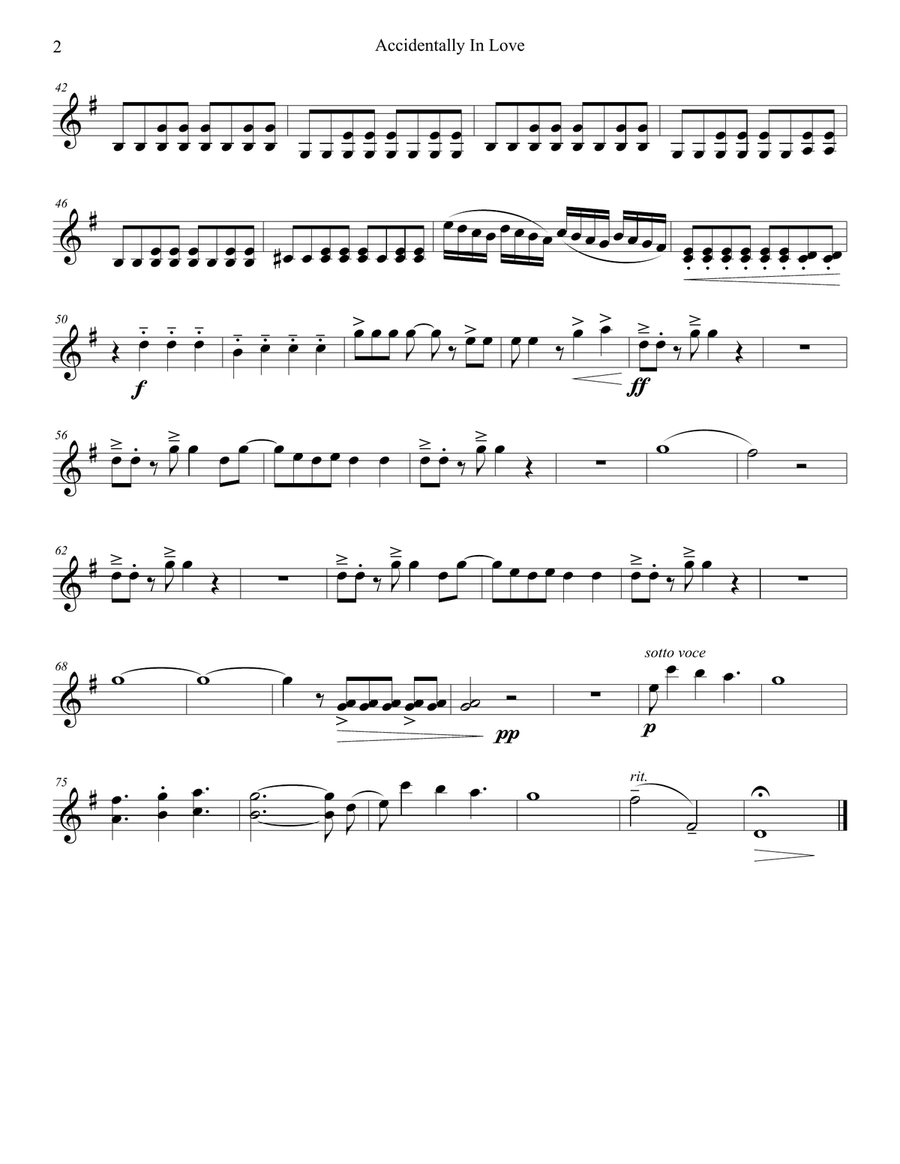 Accidentally In Love String Quartet scores gallery preview page 4
