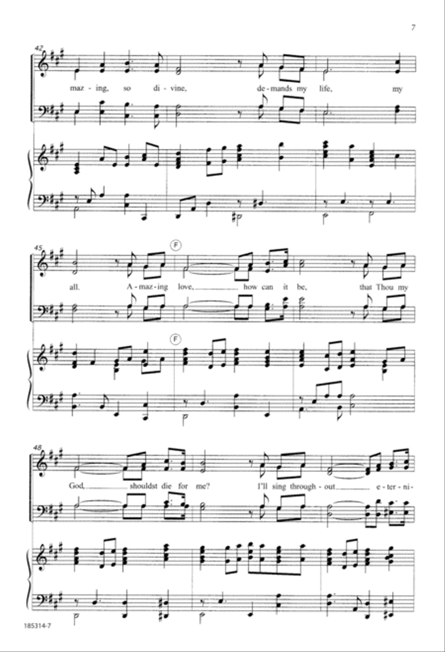 Amazing Grace, Amazing Love 4-Part scores gallery preview page 7
