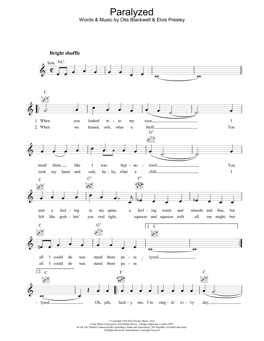 Paralyzed Piano scores gallery preview page 1