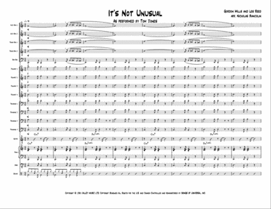 It's Not Unusual Jazz Ensemble scores gallery preview page 1