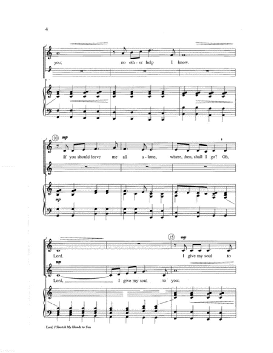 Lord, I Stretch My Hands to You 2-Part scores gallery preview page 4