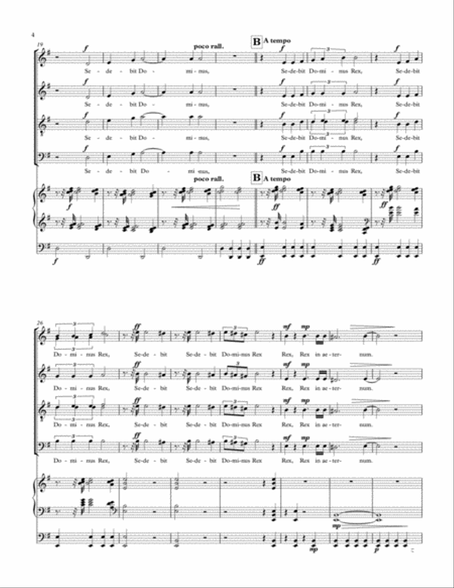 Sedebit Dominus 4-Part scores gallery preview page 4