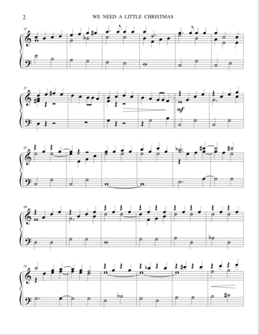We Need A Little Christmas Carillon scores gallery preview page 2