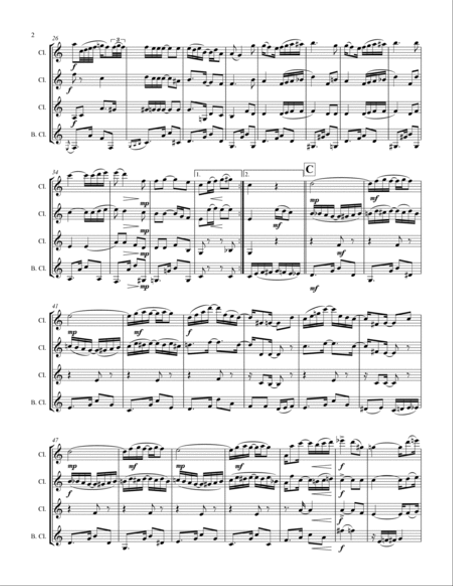 Joplin - “Solace” - A Mexican Serenade (for Clarinet Quartet) Joplin - “Solace” - A Mexican Serenade (for Clarinet Quartet) Clarinet Quartet scores gallery preview page 3