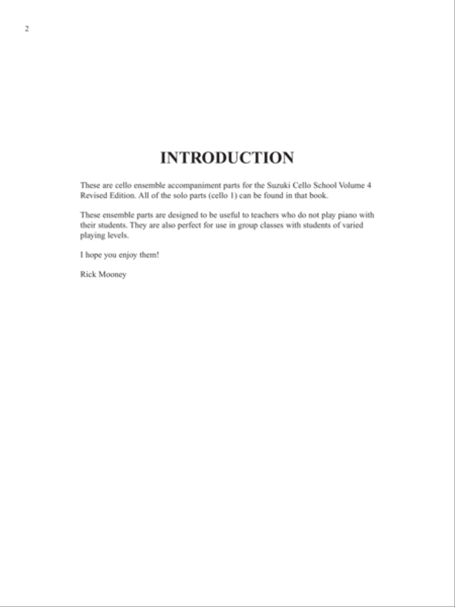 Ensembles for Cello, Volume 4 Cello scores gallery preview page 2