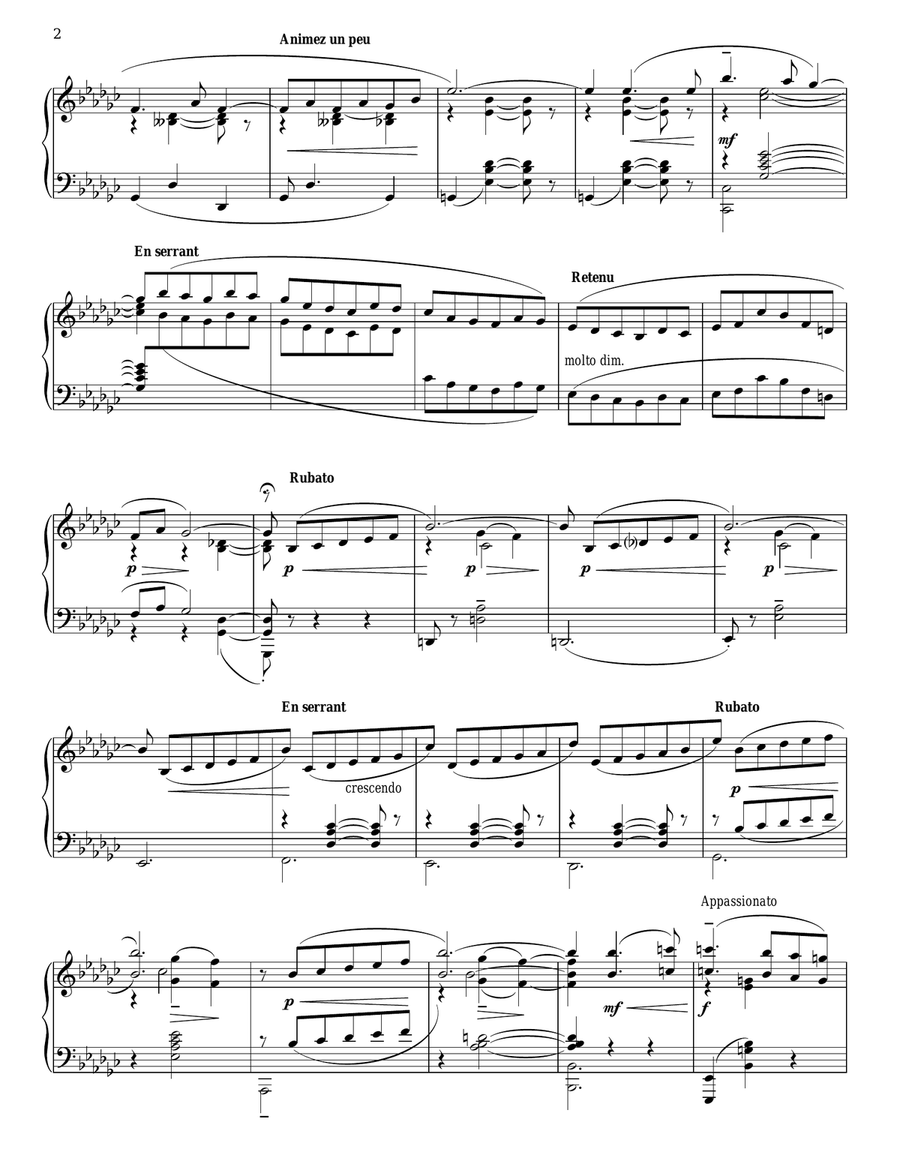 La Plus Que Lente Piano Solo scores gallery preview page 2