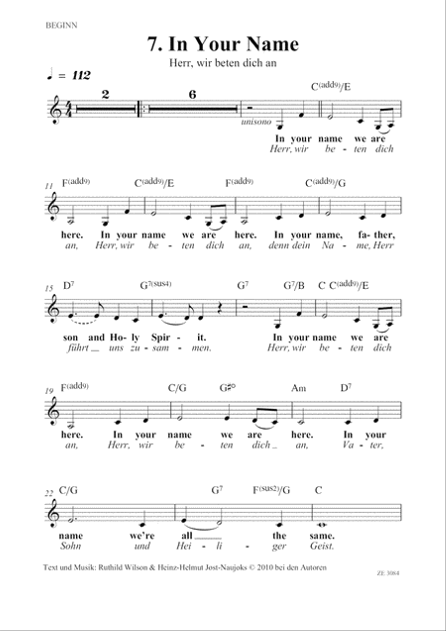 Glory to God! Gospel liturgisch. Voice scores gallery preview page 4