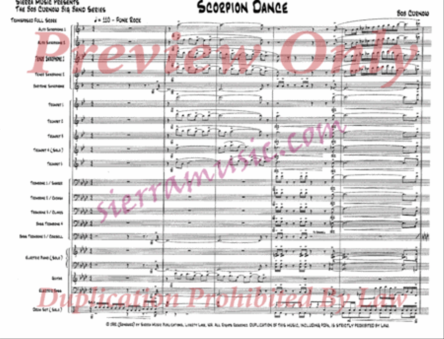 Scorpion Dance Scorpion Dance Jazz Ensemble scores gallery preview page 2