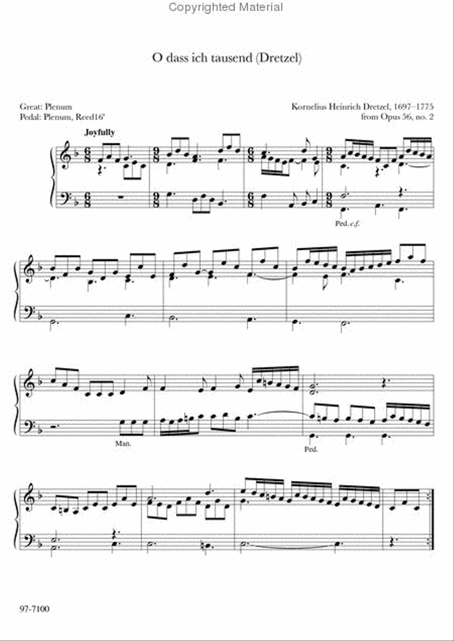 Master Organ Works of Jan Bender, Vol. 3 Organ scores gallery preview page 8