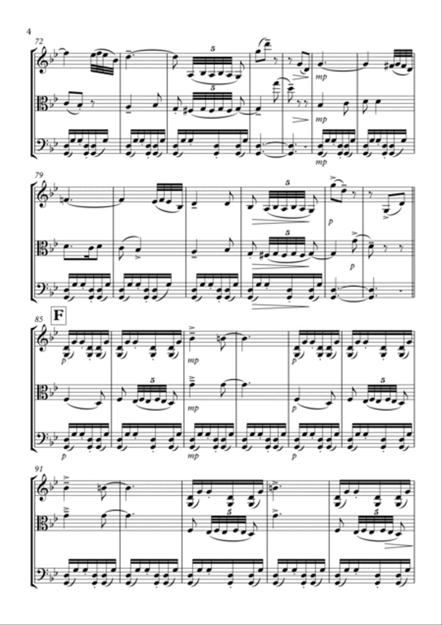Nutcracker Suite - Arabian Dance: String Trio String Trio scores gallery preview page 4