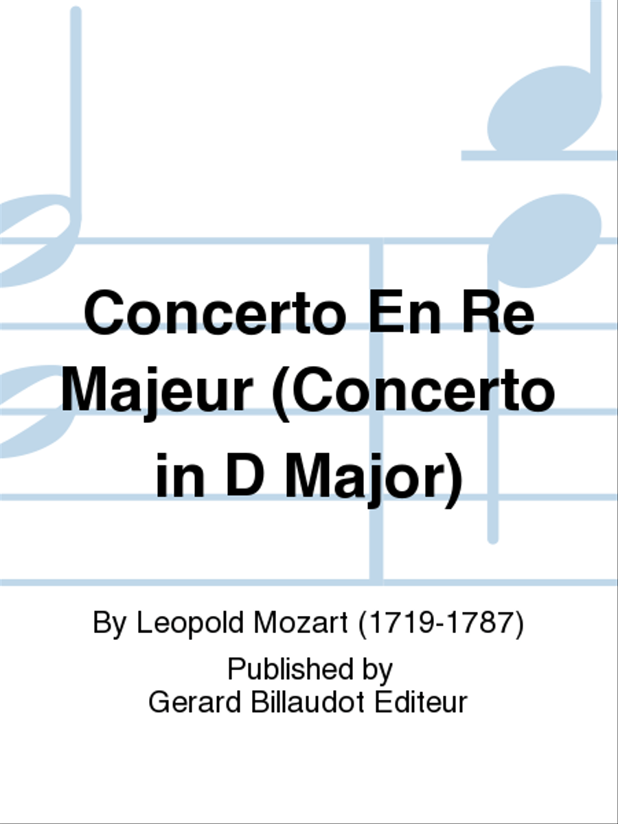 Concerto En Re Majeur