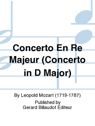 Book cover for Concerto En Re Majeur