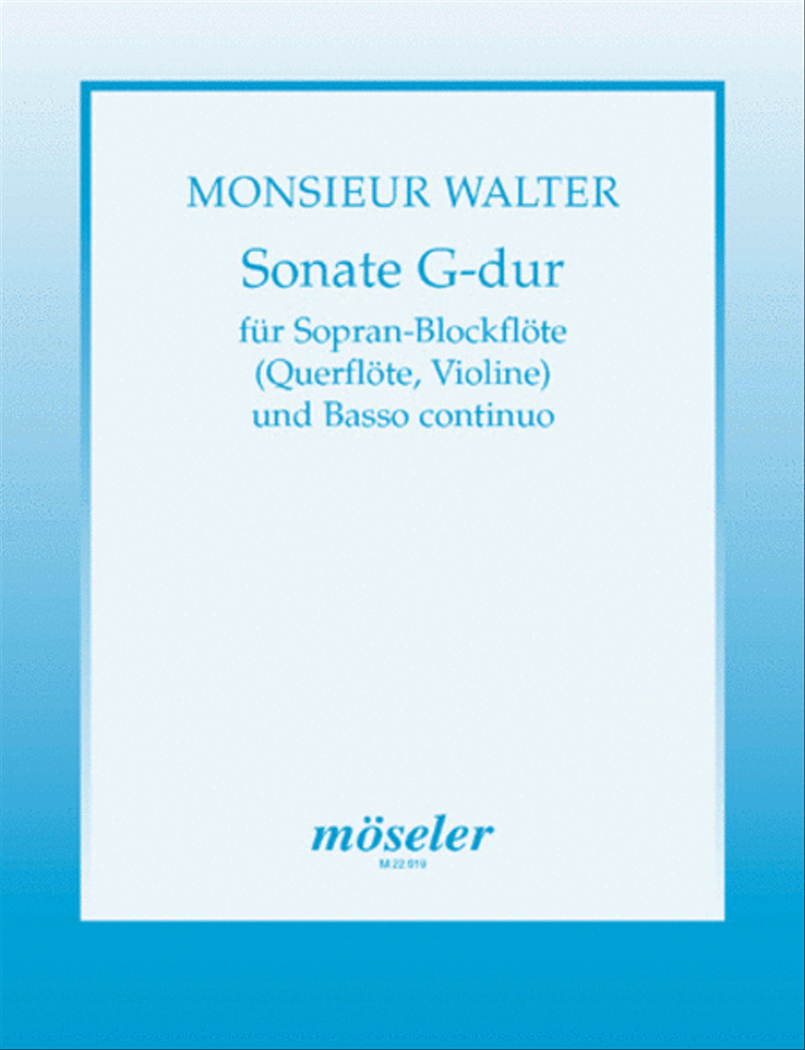 Sonata G major Soprano Recorder scores gallery preview page 1
