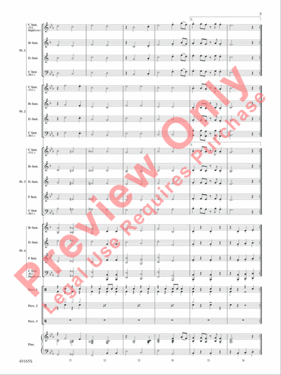 I Got Rhythm I Got Rhythm Concert Band scores gallery preview page 6