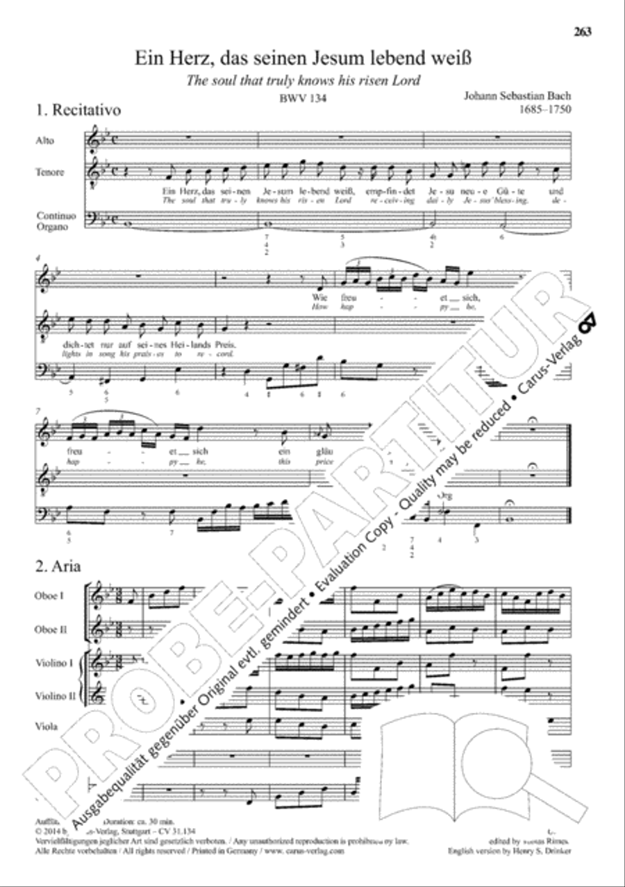 The Complete Sacred Vocal Works (Das geistliche Vokalwerk) Voice scores gallery preview page 264