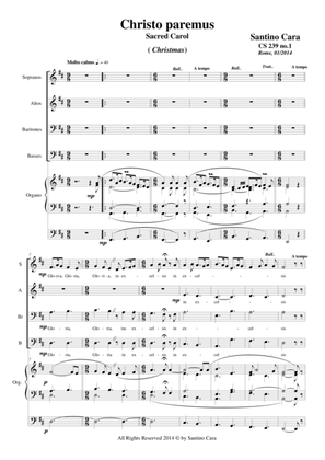 Christo paremus (Carol) - SABrB choir and organ