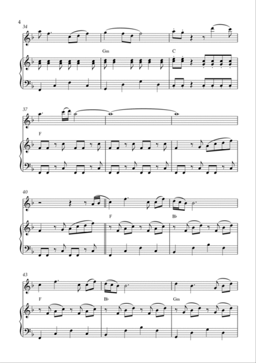 My Girl Piano scores gallery preview page 4
