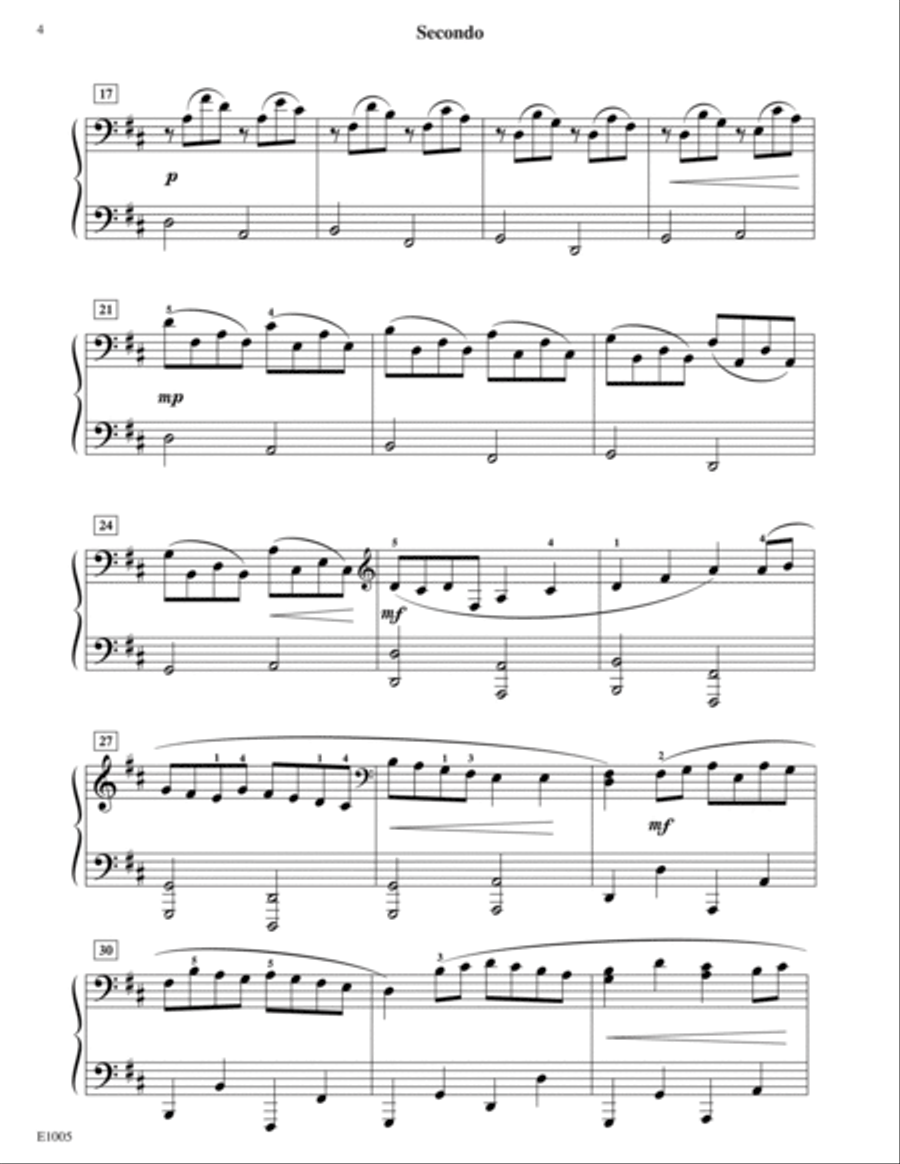 Canon in D Piano Solo scores gallery preview page 4