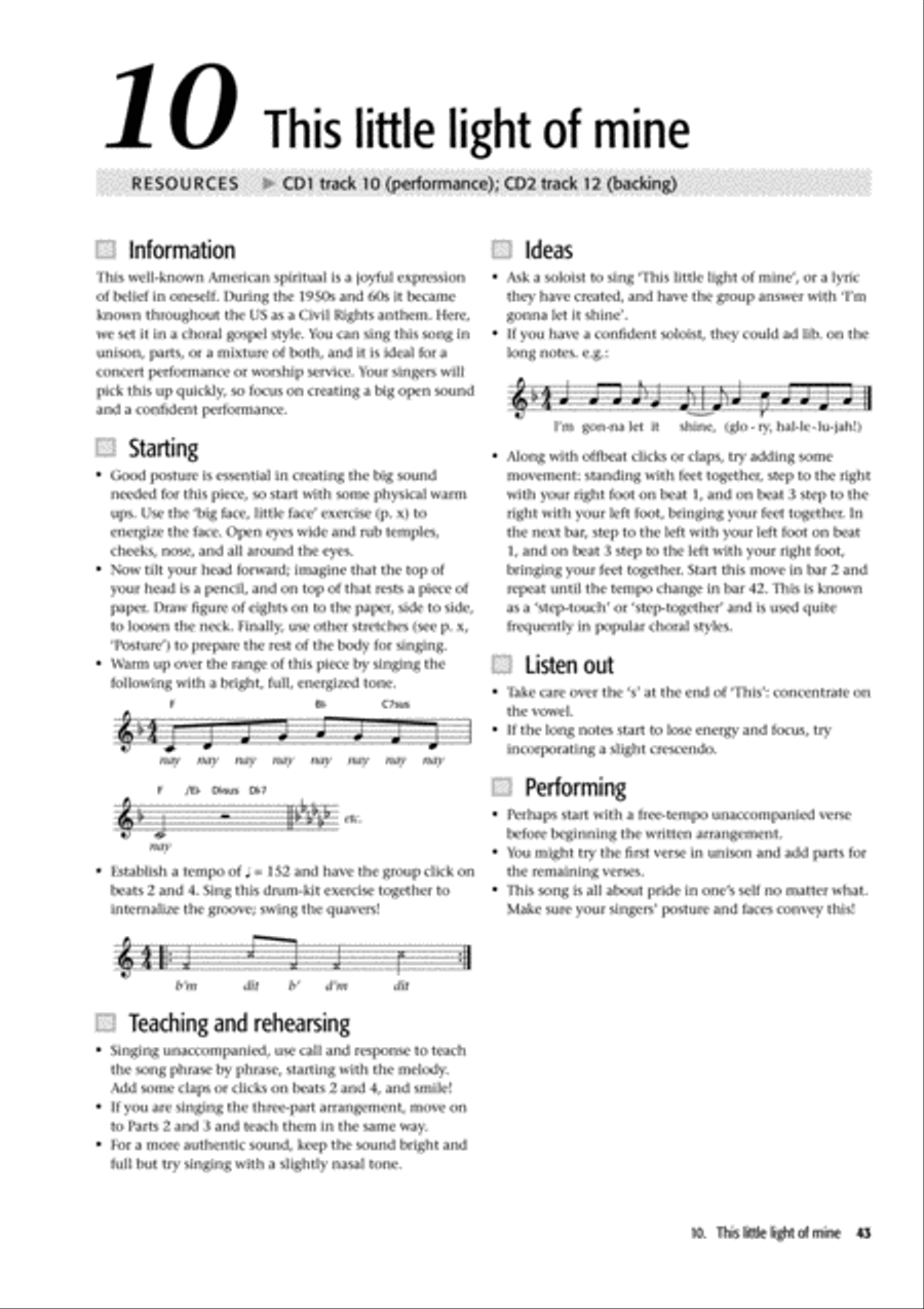 Popular Voiceworks 1 4-Part scores gallery preview page 5