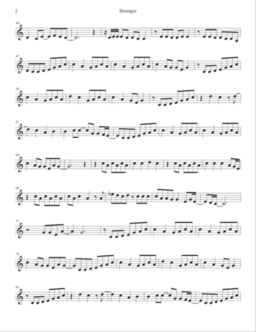 What Doesn't Kill You Alto Saxophone scores gallery preview page 2
